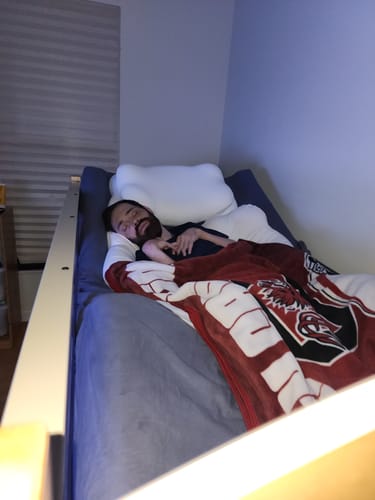 Customer photo review of Cloud Cooling Pillow Case