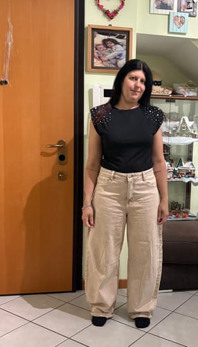 Customer photo review of Jeans Baloon beige
