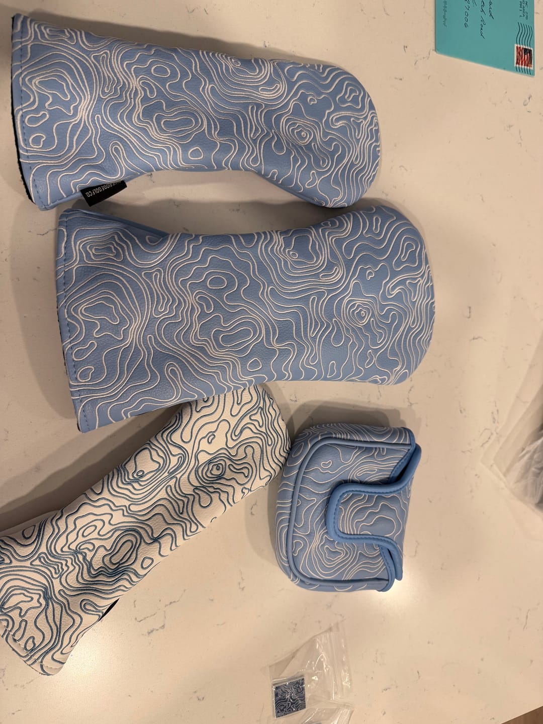 Customer photo review of Topographic Edition - Carolina Blue / Embroidered Pure White