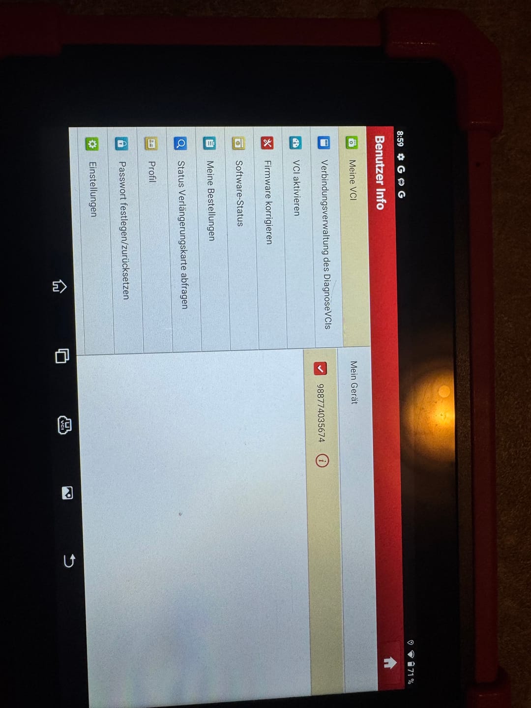 Customer photo review of Software Update Karte für das MOT IV | 1 Jahr