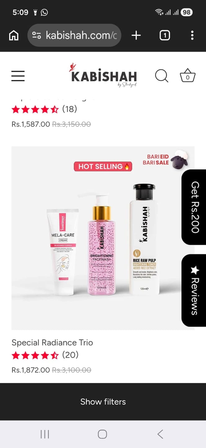 Customer photo review of Special Radiance Trio