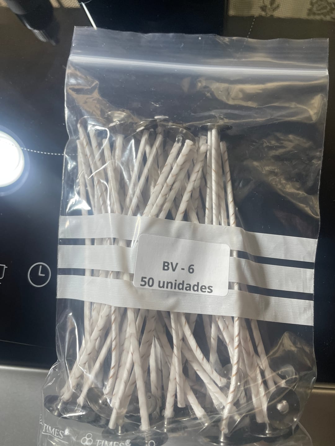 Customer photo review of MECHAS PARA VELAS ENCERADAS Y CORTADAS A MEDIDA