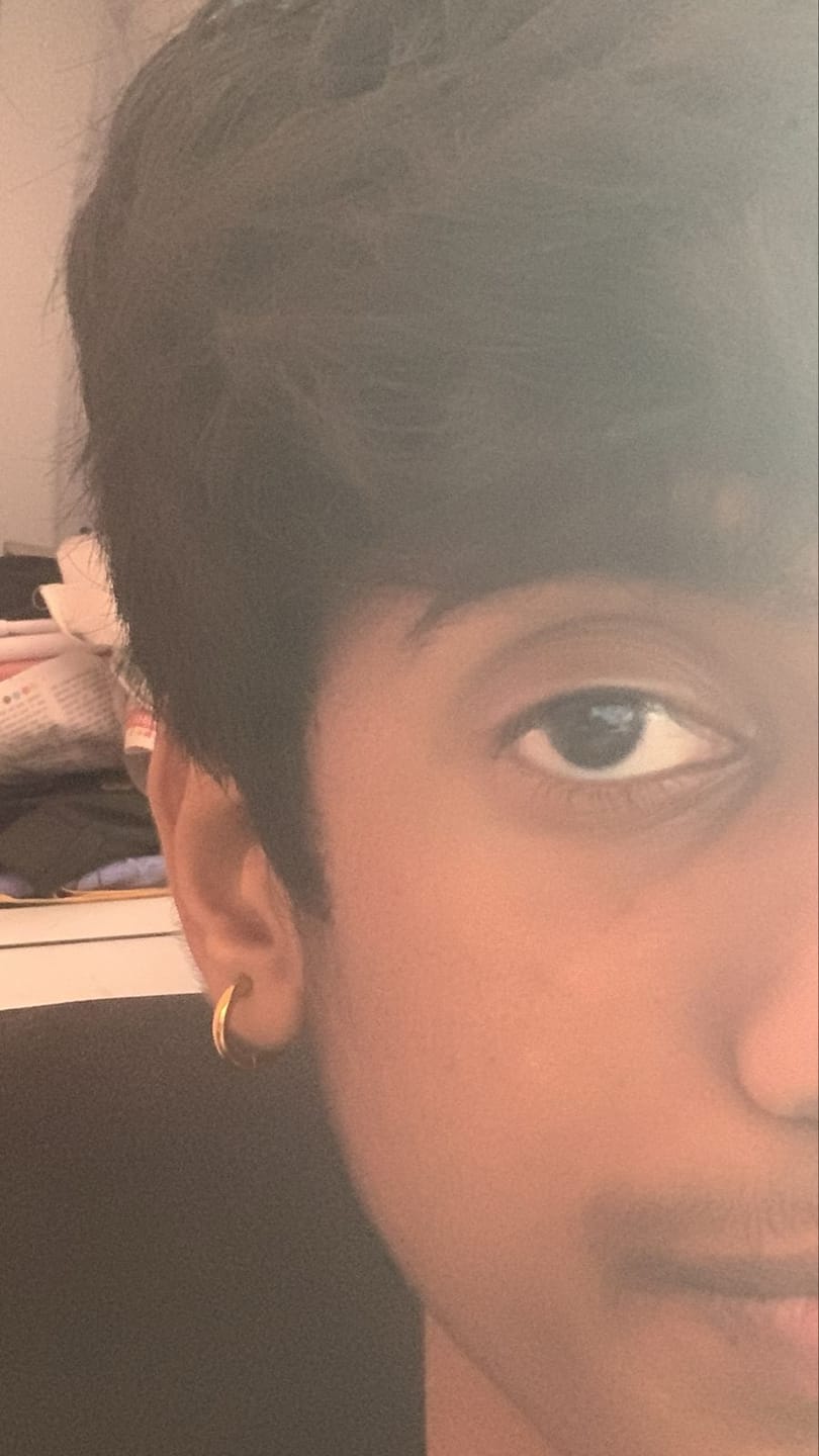 Customer photo review of Pressing Hoop (Gold Unpierced)