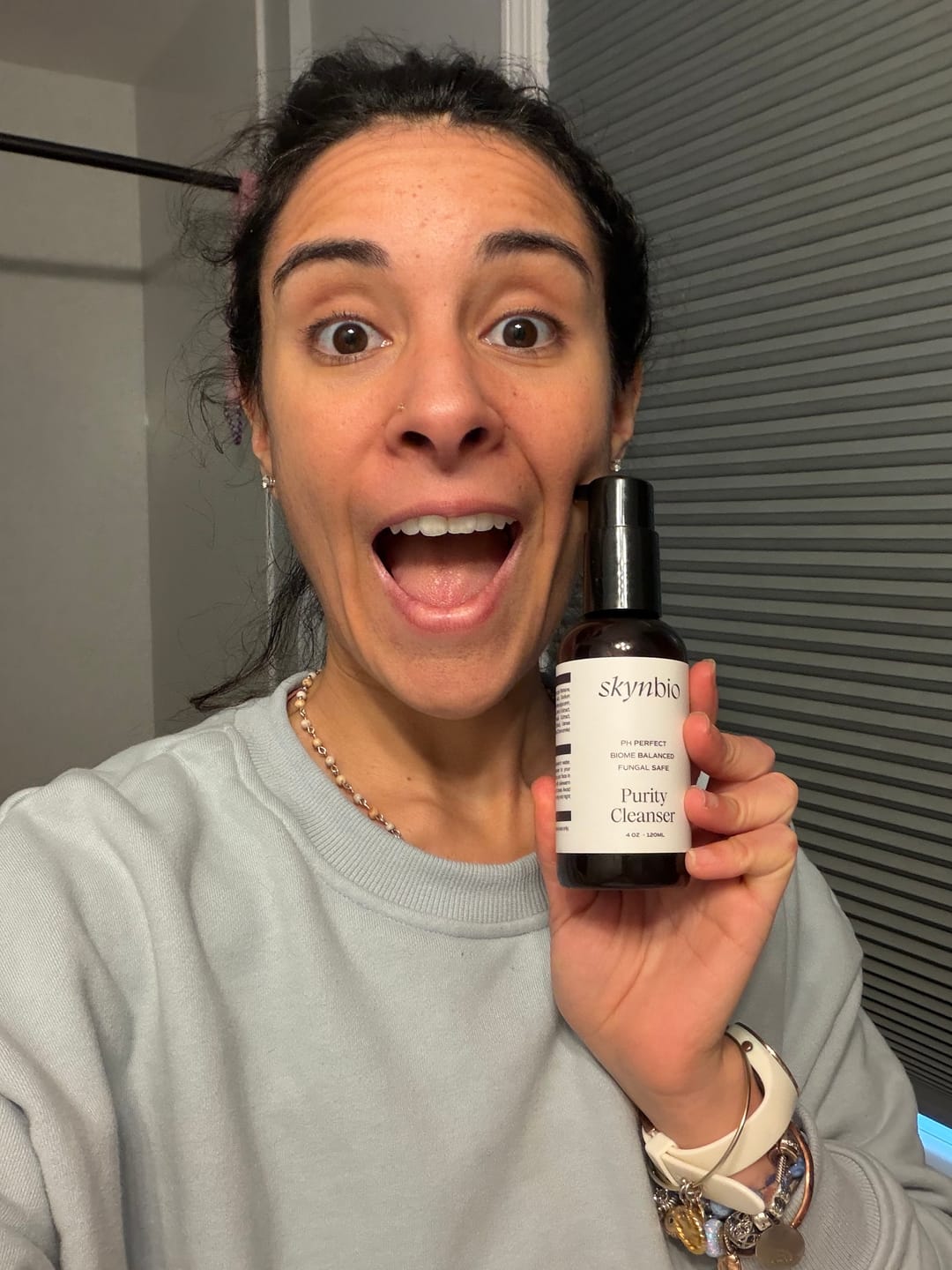 Customer photo review of clear balance trio | microbiome smart system