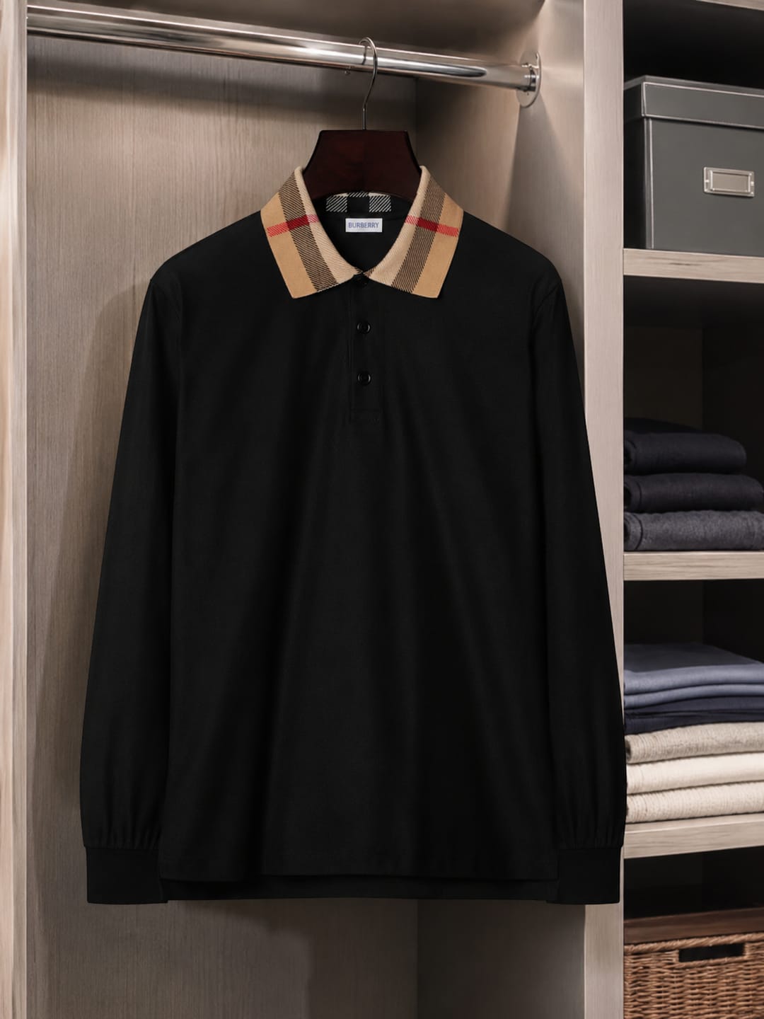 Customer photo review of Burberry cotton polo shirt