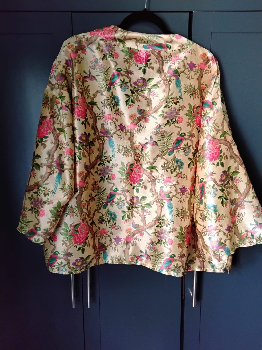 Customer photo review of Birdsongs Faux Silk Fabric