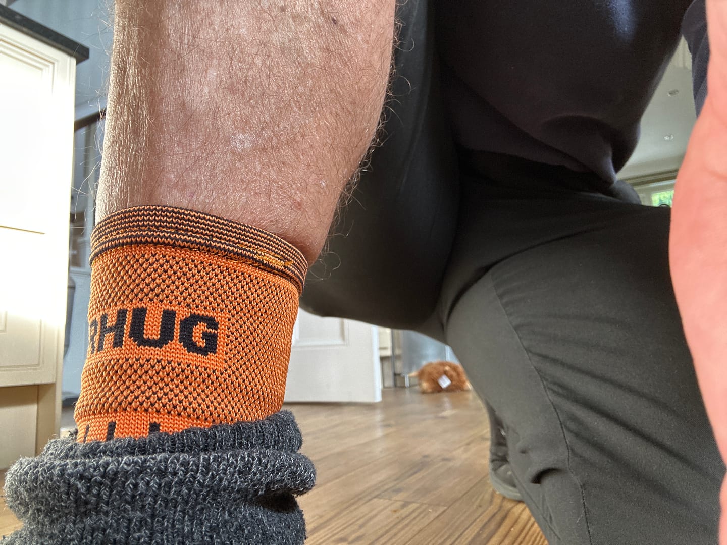 Customer photo review of Bamboo Ankle Support For Achilles Tendon And Ankle Sprains