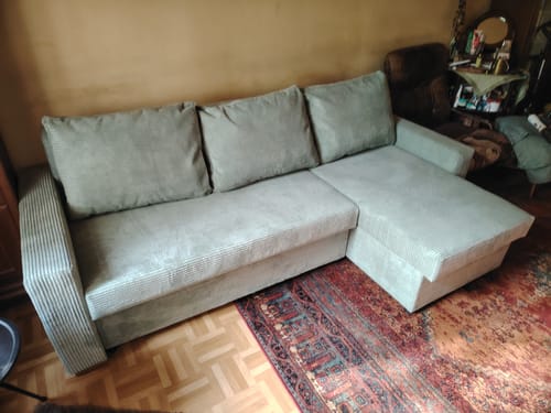 Customer photo review of Narożnik NEO BP sztruks