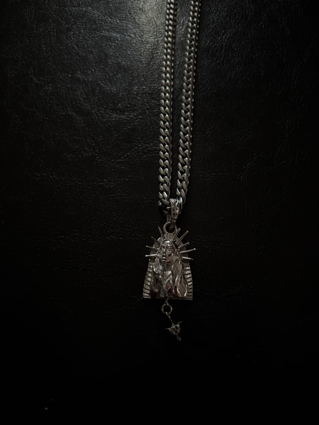 Customer photo review of VIRGIN MARY PENDANT