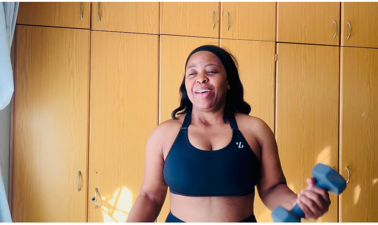 Customer photo review of High Impact Full Support Sports Bra