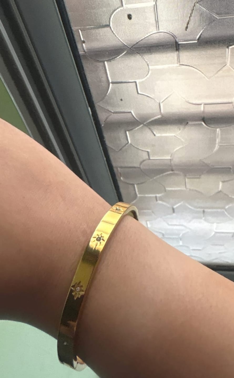 Customer photo review of Golden Line of Light Kada