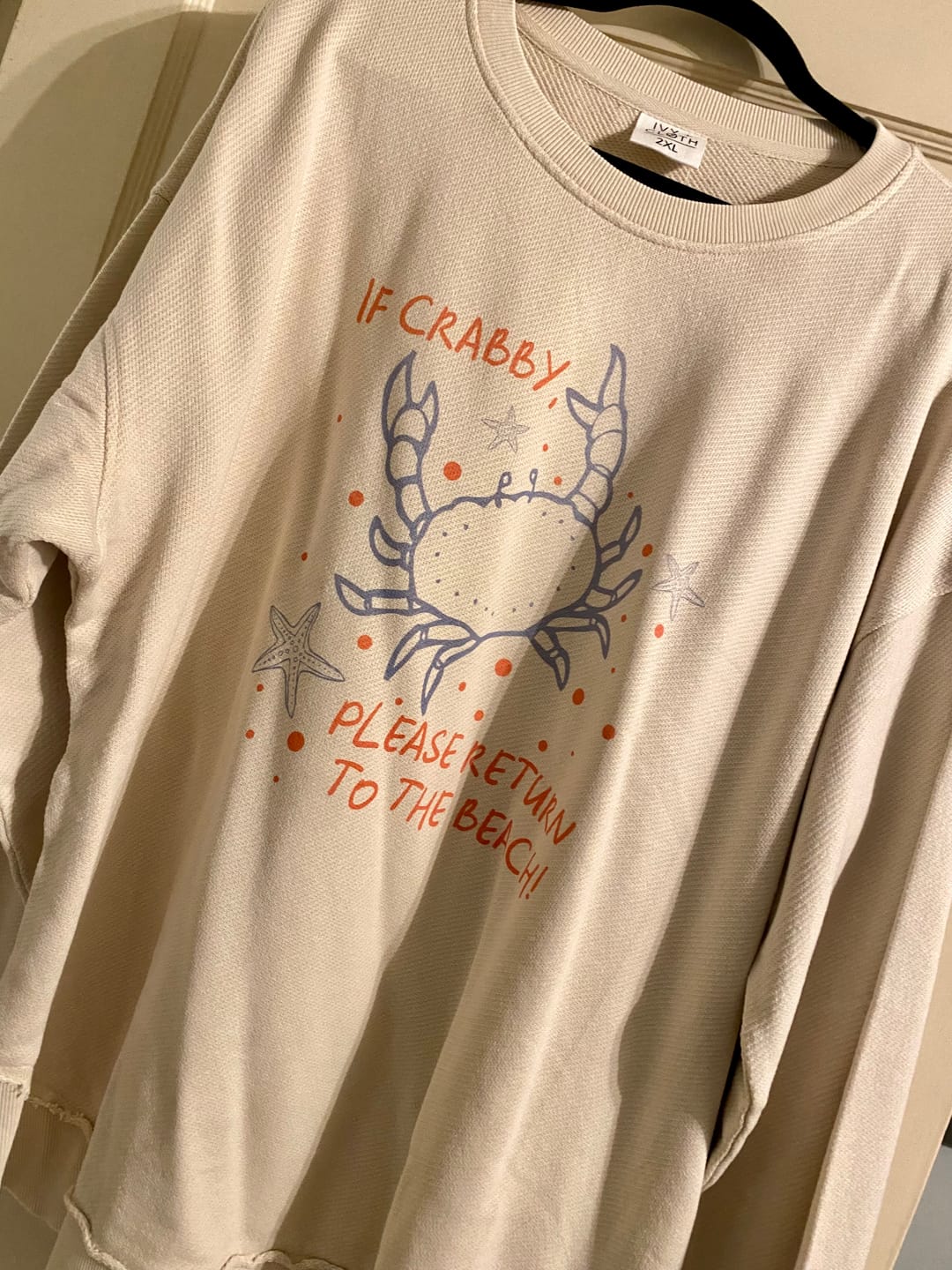 Customer photo review of If Crabby, Please Return To The Beach