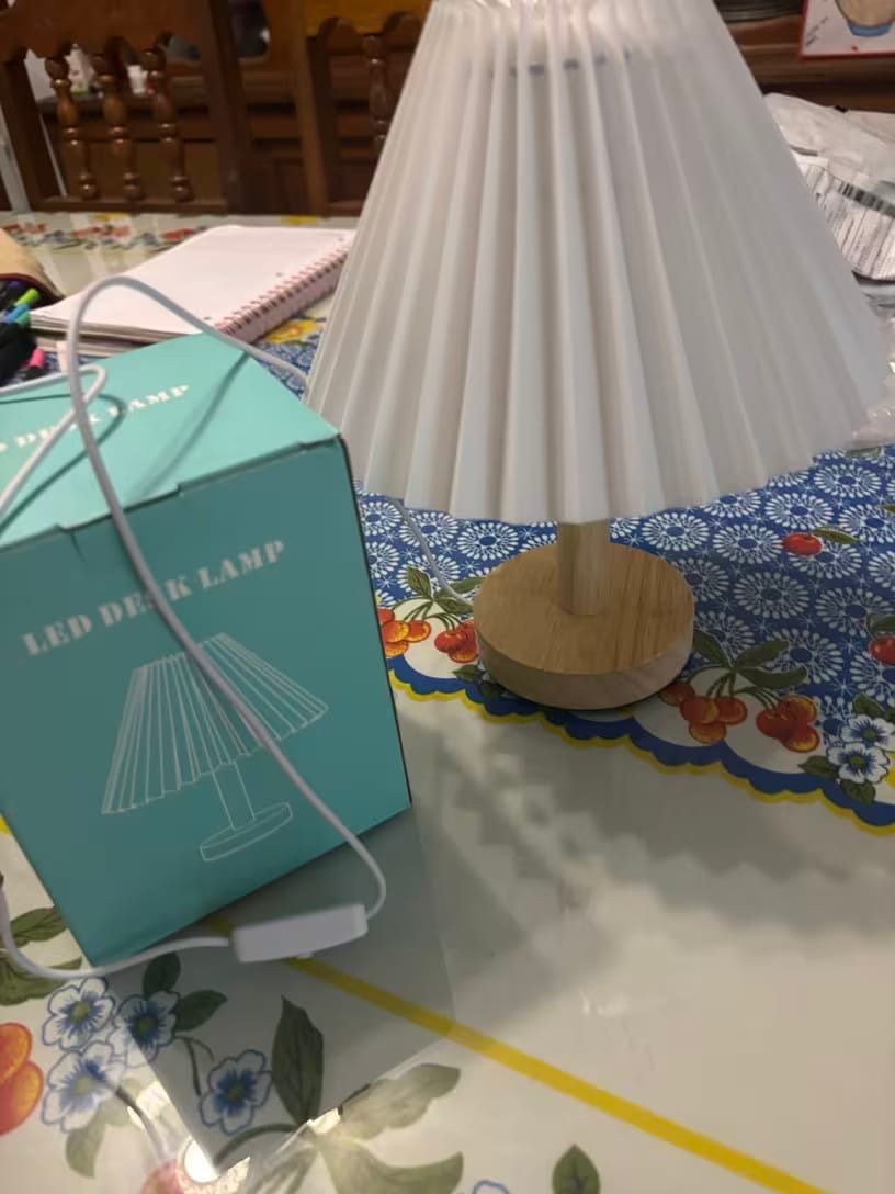 Customer photo review of Emy Pleated Table Lamp