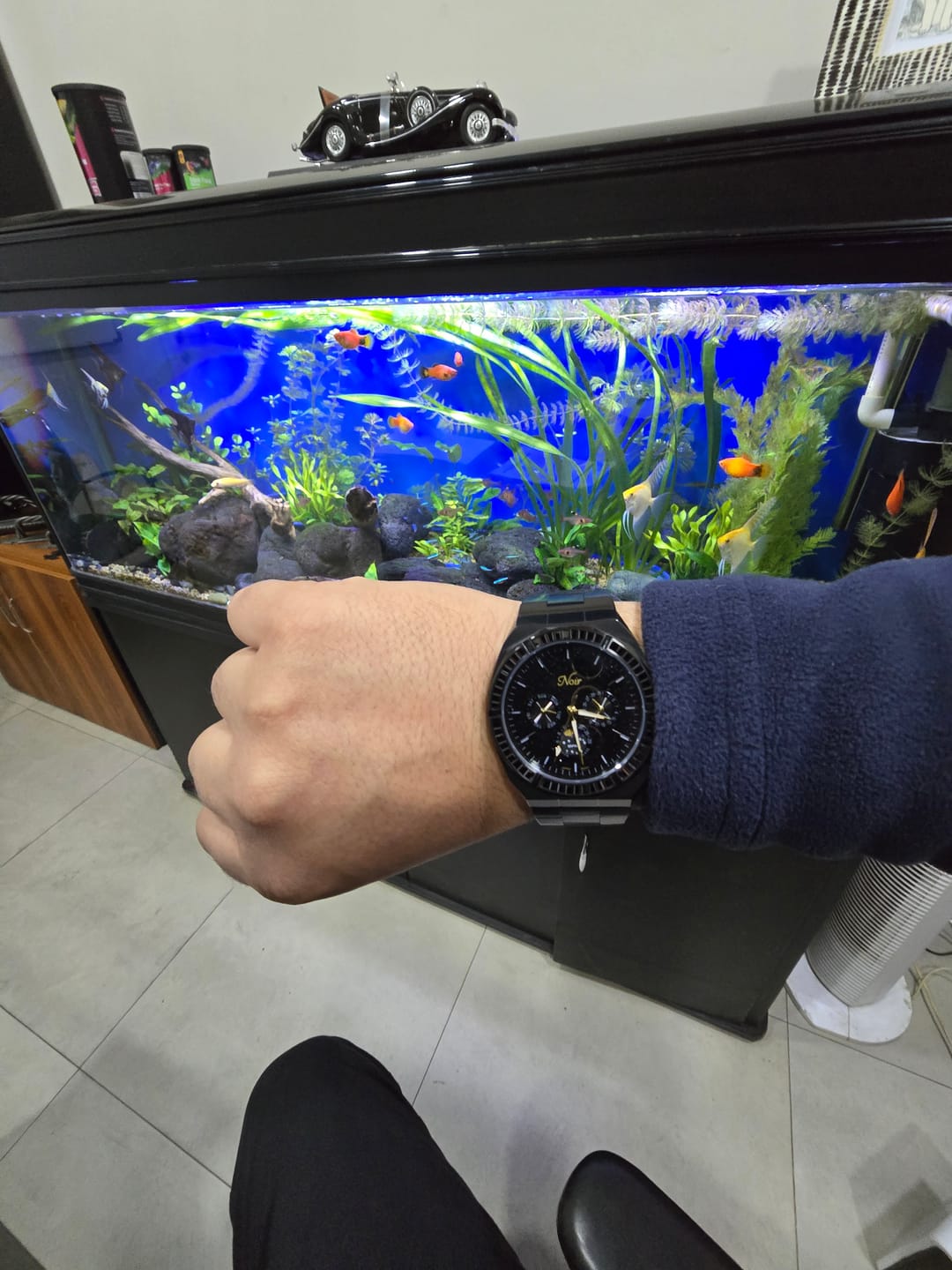 Customer photo review of Kapriel Noir Moon Phase