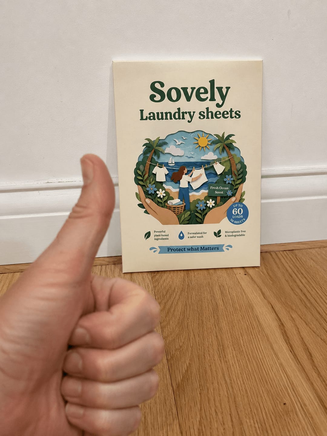 Customer photo review of Eco-Friendly Laundry Sheets