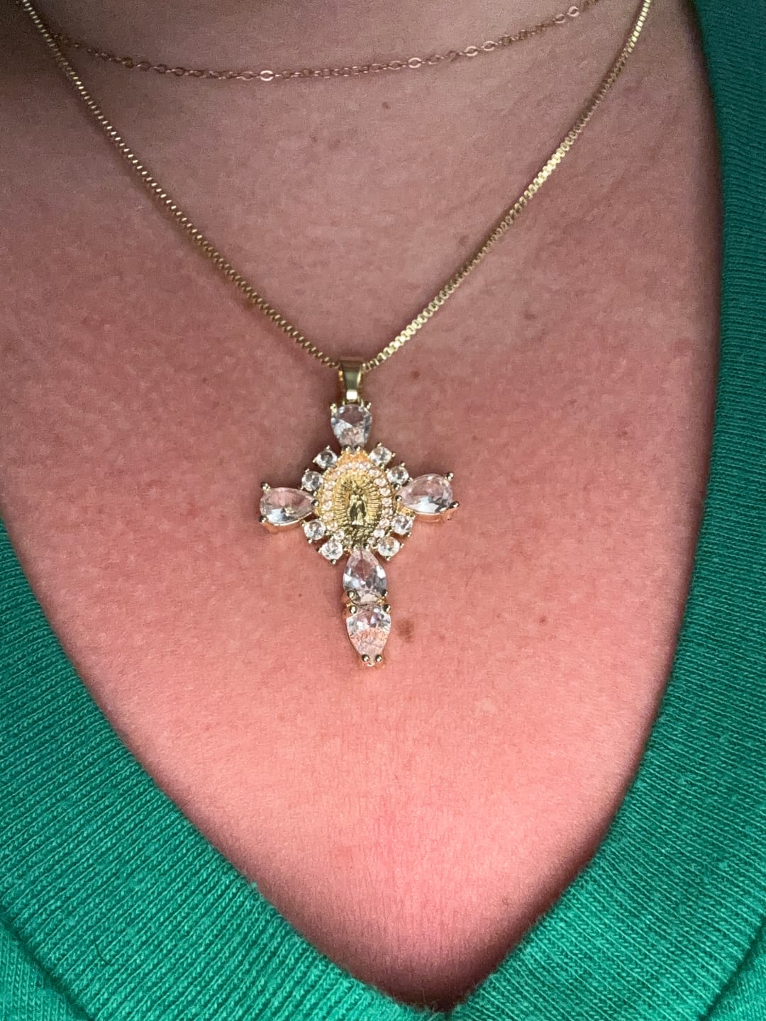 Customer photo review of Valerie® Virgin Mary Cross Pendants (Bundle)