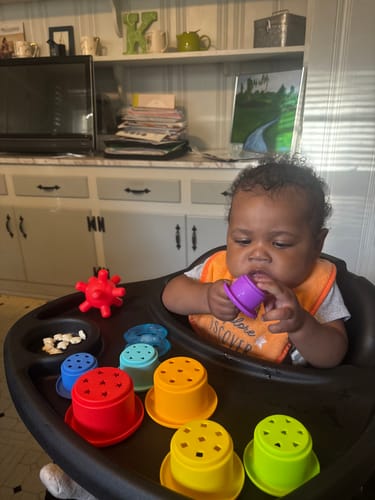 Customer photo review of Curated Monthly Baby Box