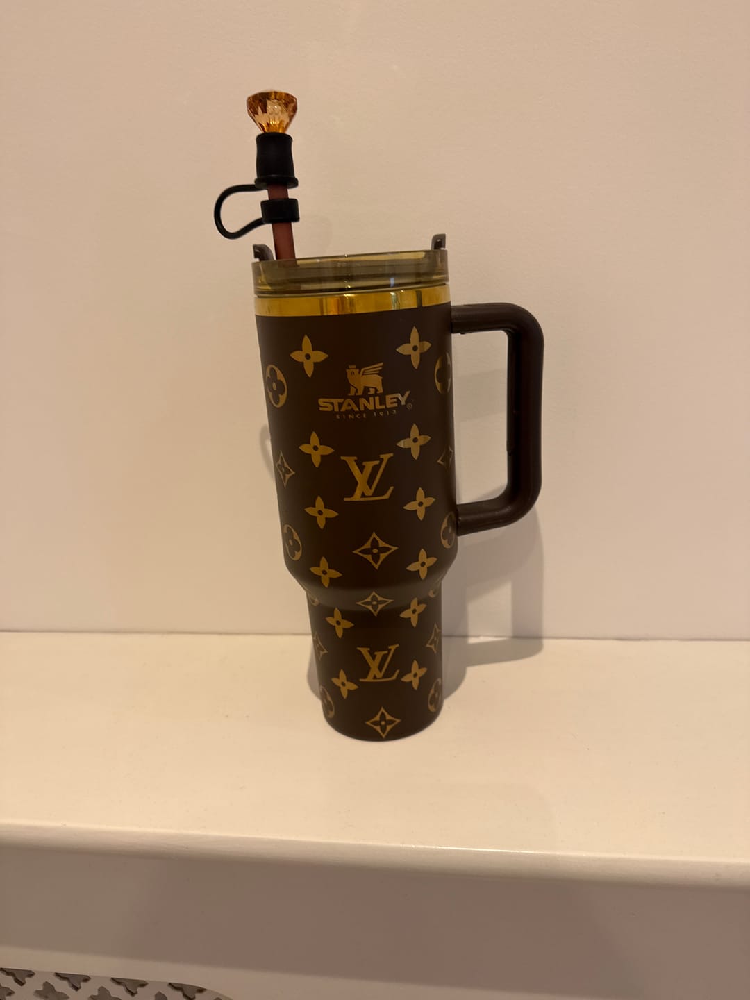 Customer photo review of Designer Holographic 40 OZ Insulated Car Cup - Limited Edition❤️