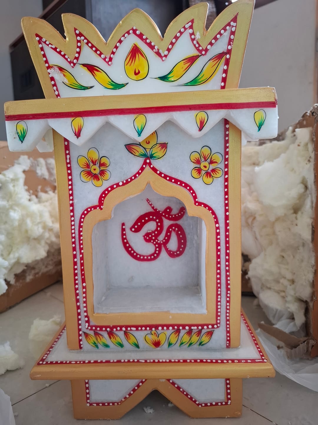 Customer photo review of Marble Tulsi Pot, Traditional Painting (Small) - Handicraft Bazaar