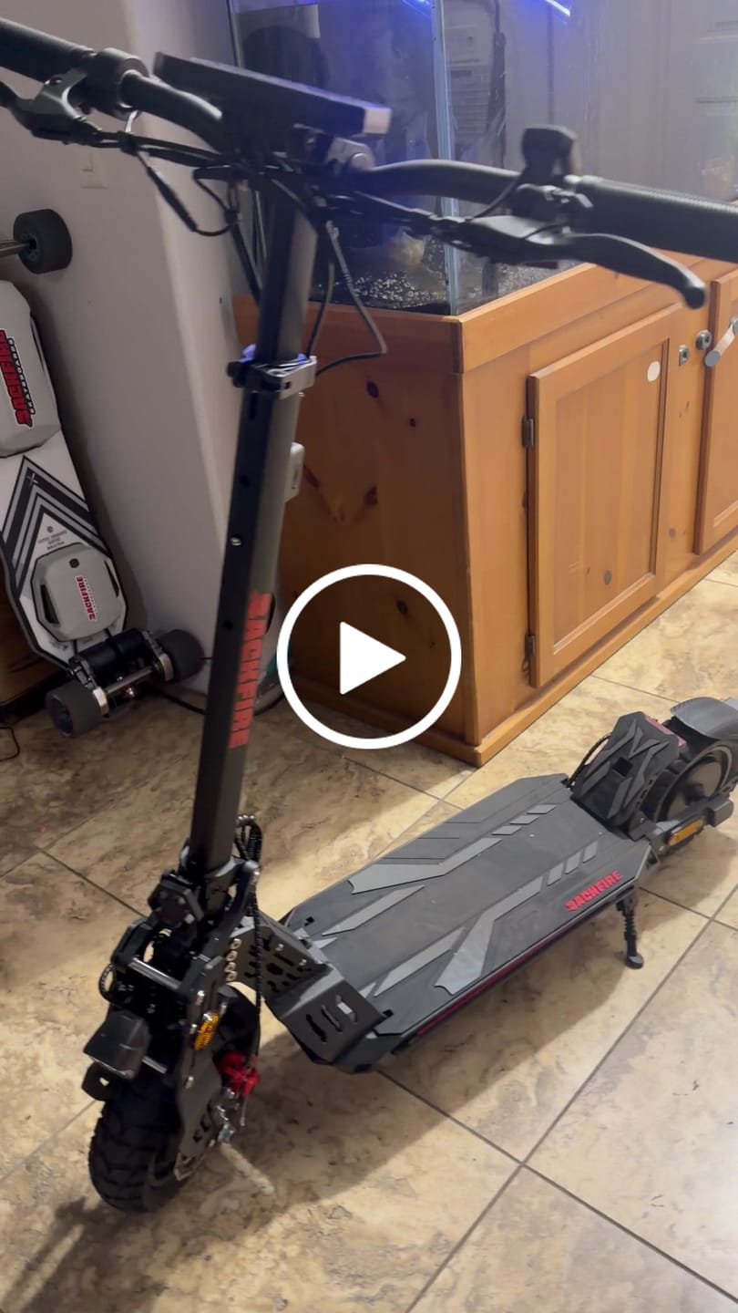 Customer video review of Backfire M8 Electric Scooter with GPS and Samsung Battery