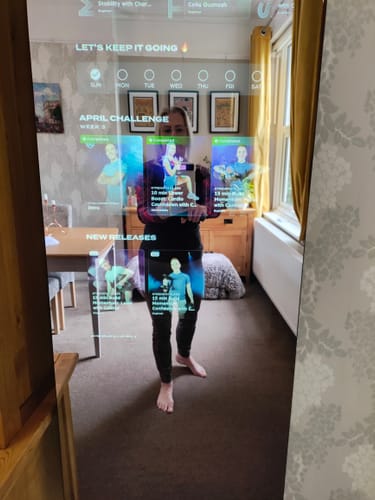 Customer photo review of MAGIC AI: Fitness Smart Mirror