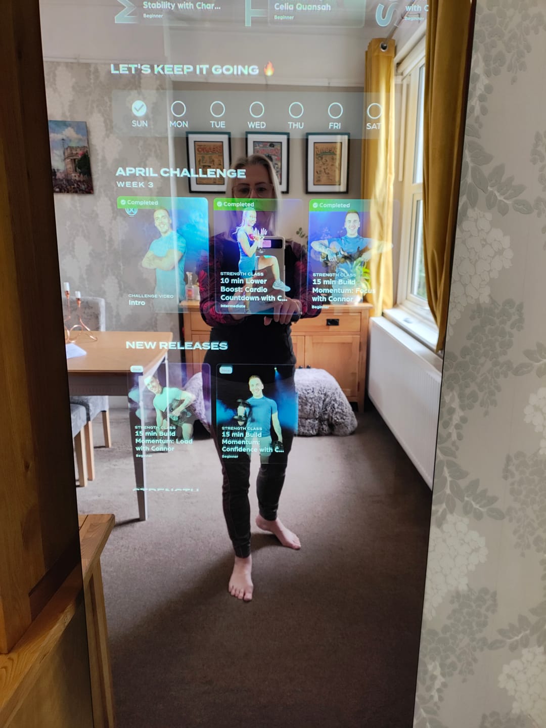 Customer photo review of MAGIC AI: Fitness Smart Mirror