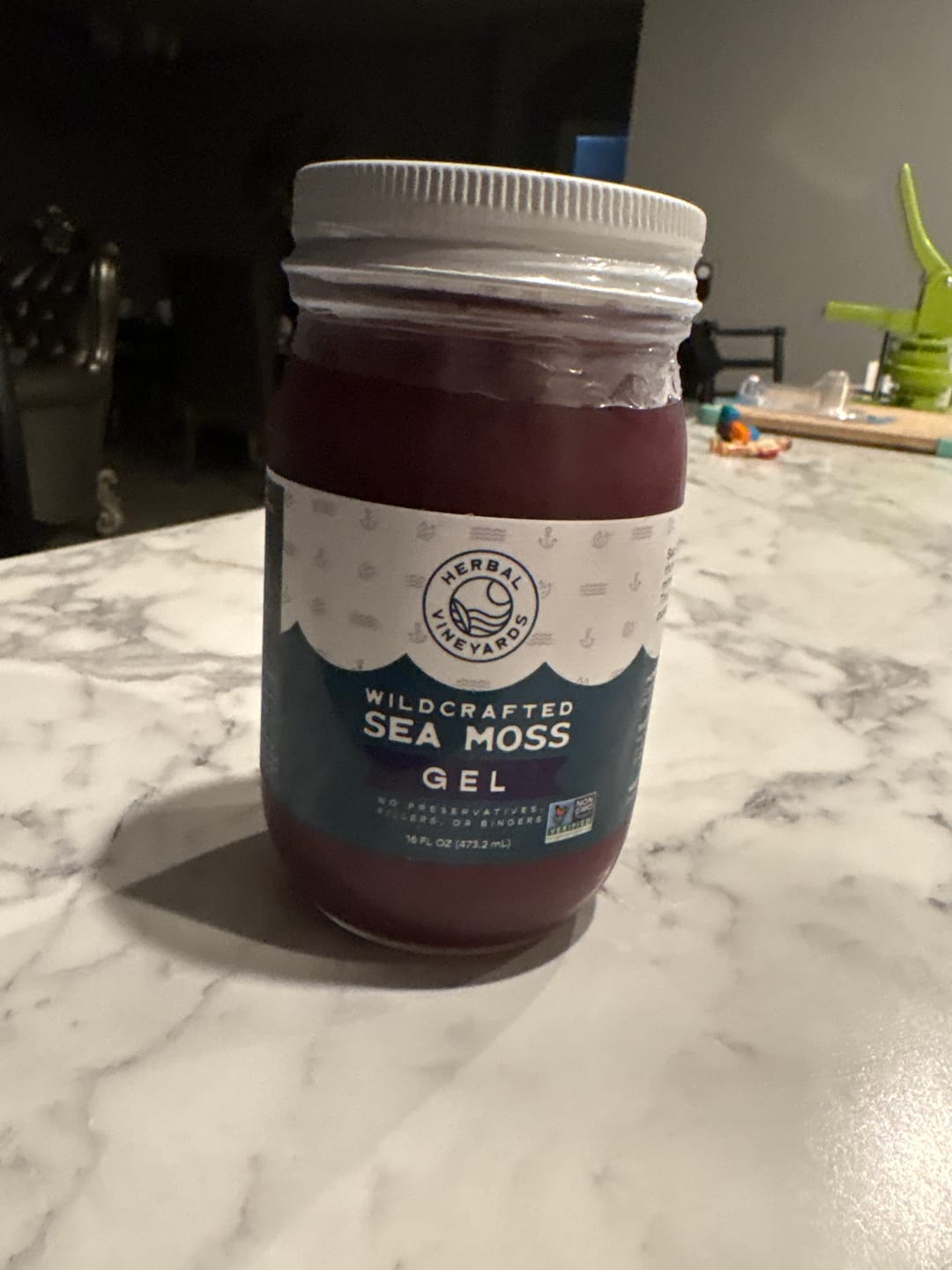 Customer photo review of EXCLUSIVE PURPLE SEA MOSS GEL