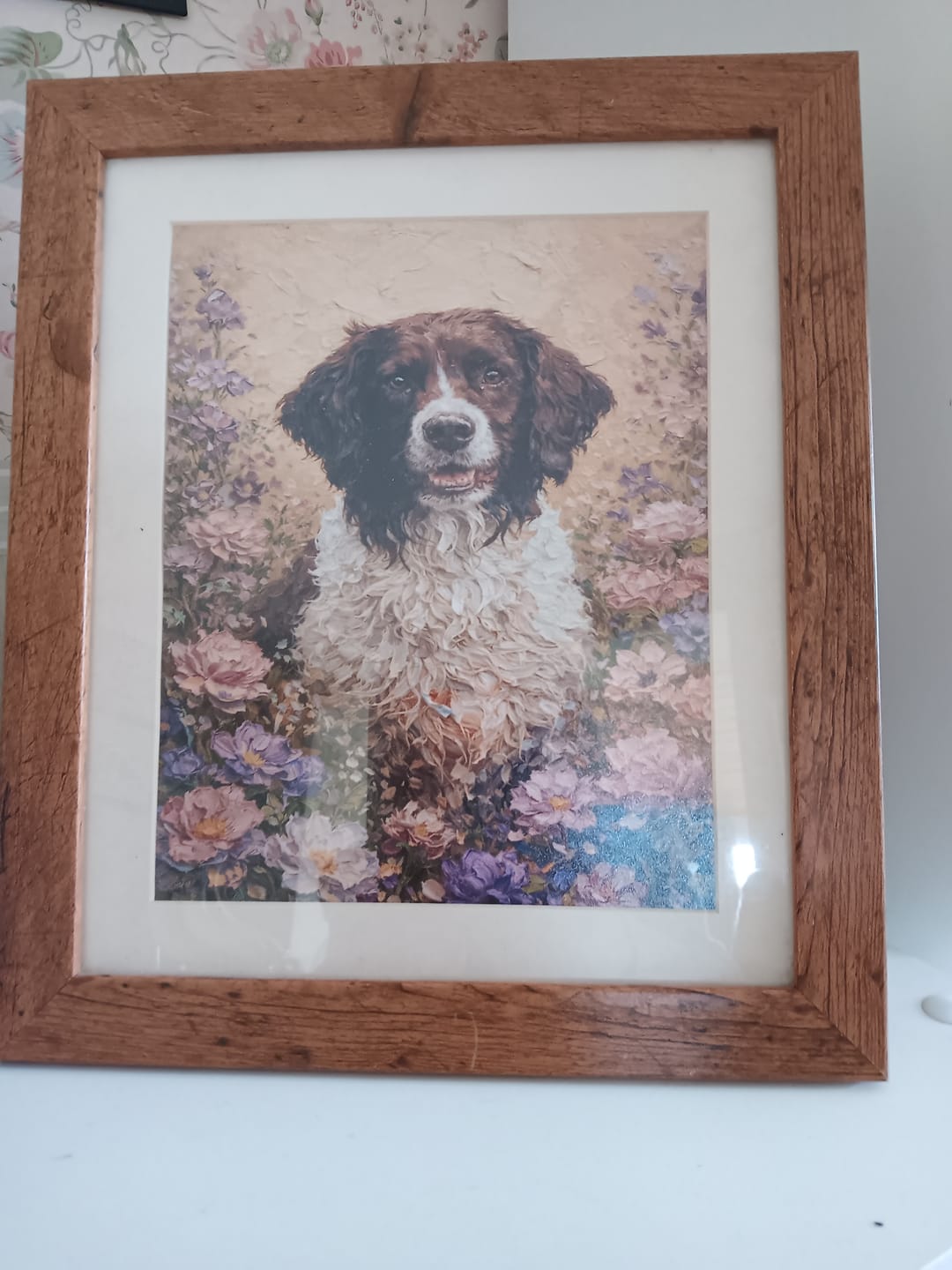 Customer photo review of Golden Bloom - Personalised Poster