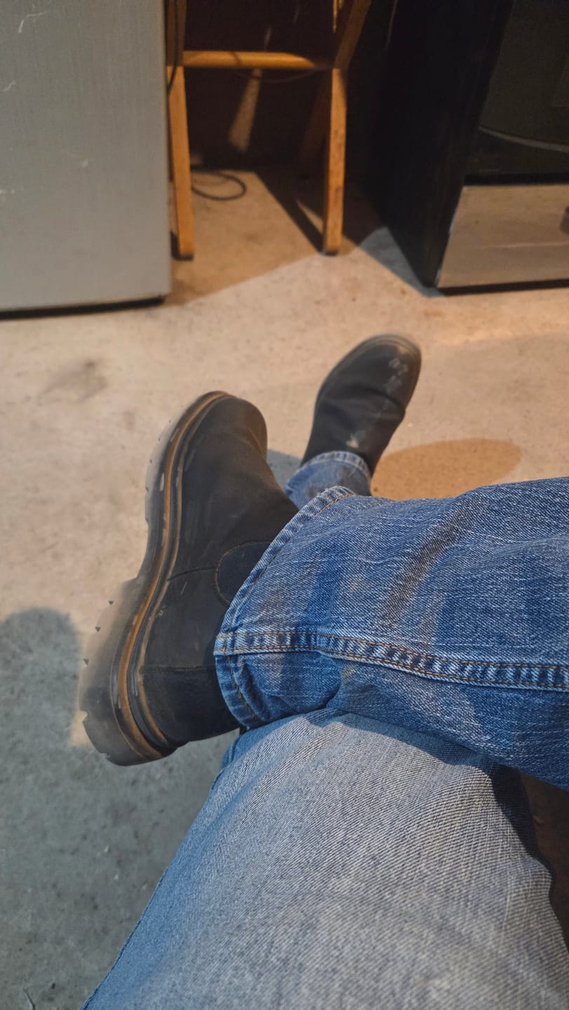 Customer photo review of Botín Original 2 Negro Rústico Hombre