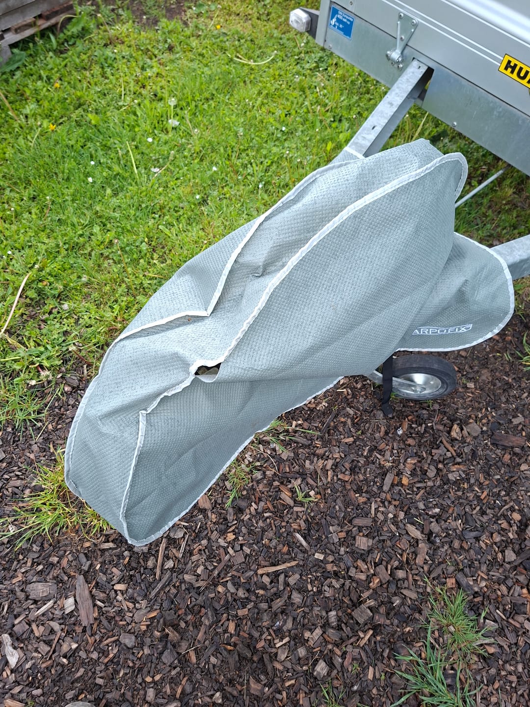 Customer photo review of Deichselabdeckung Grau