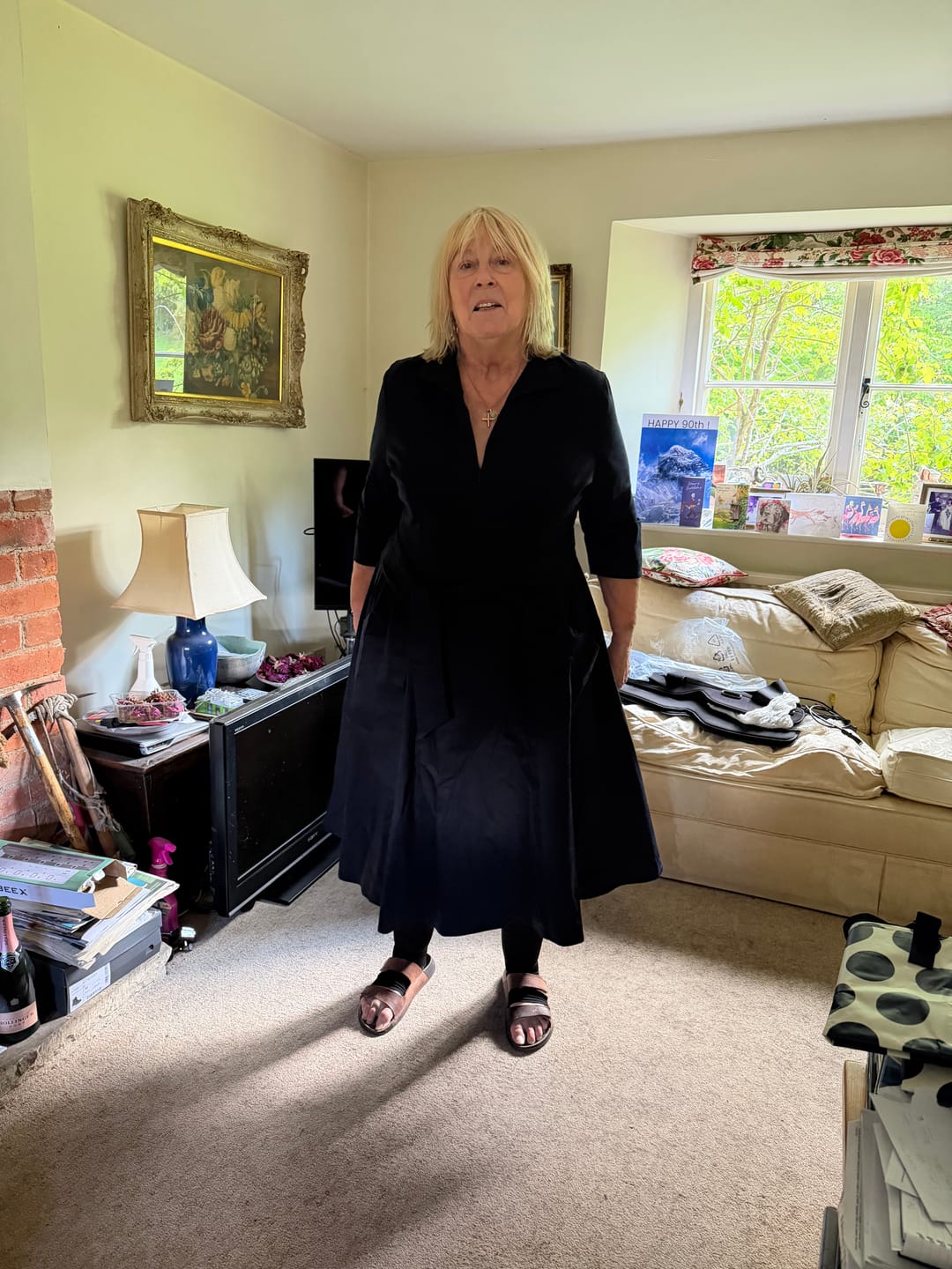Customer photo review of The 'Zip Pocket' Dress in Navy