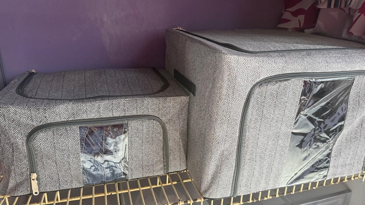 Customer photo review of Caja Plegable Organizadora Para Armario