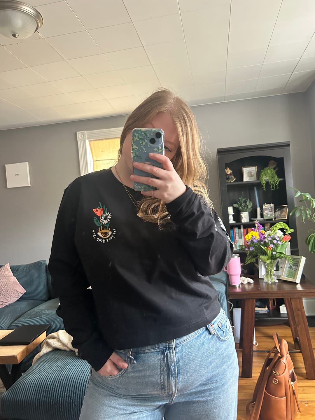 Customer photo review of Let Your Mind Grow Long Sleeve