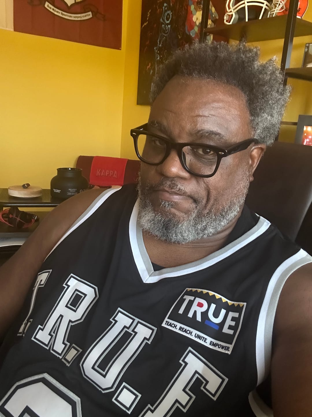 Customer photo review of Custom Black White-Black Classic Tops Basketball Jersey