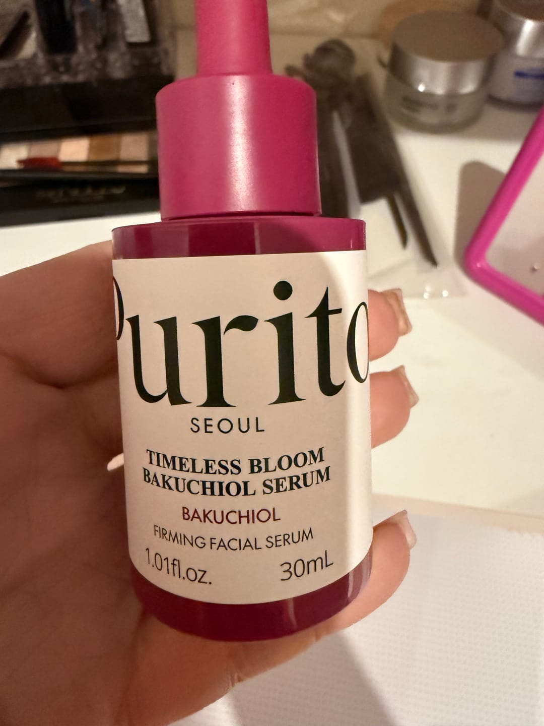Customer photo review of Pretnovecošanās serums Purito Seoul Timeless Bloom Bakuchiol Serum