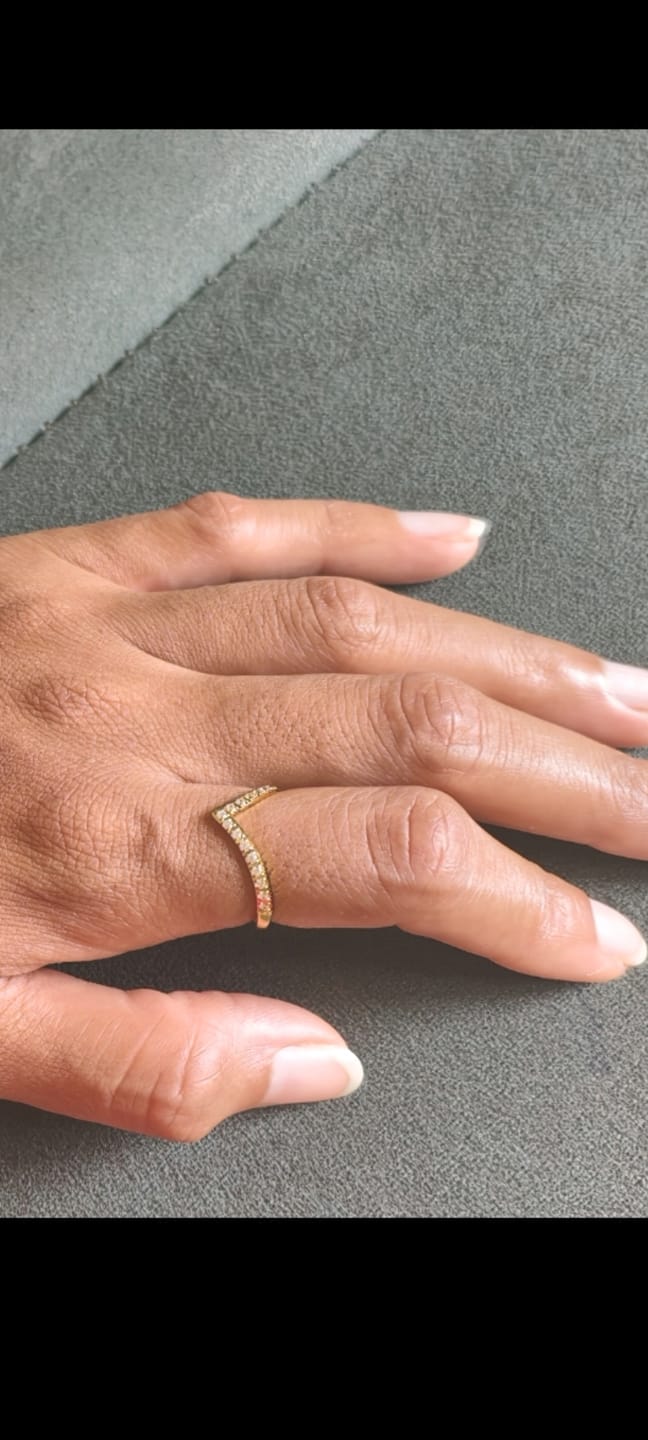 Customer photo review of Chevron Ring