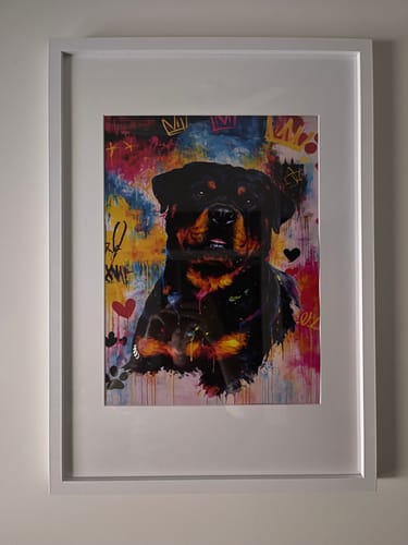 Customer photo review of Personalised Poster With Dog or Cat - Graffiti