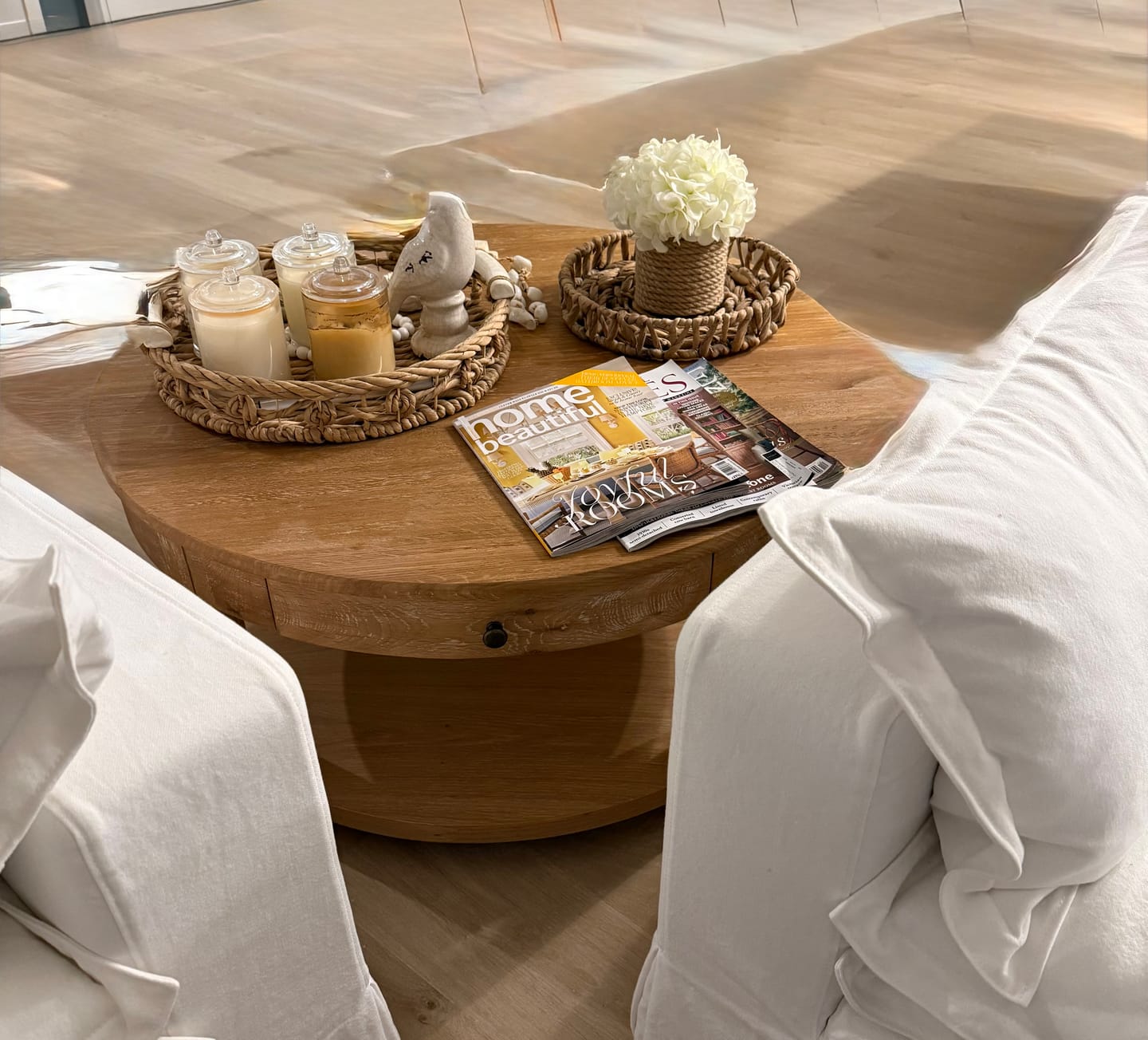 Customer photo review of Ava Round Coffee Table