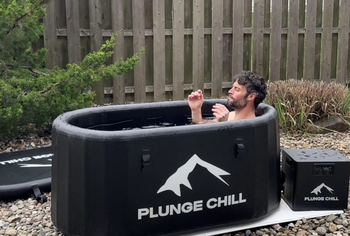 Customer photo review of Cold Plunge Chiller + Pro Tub