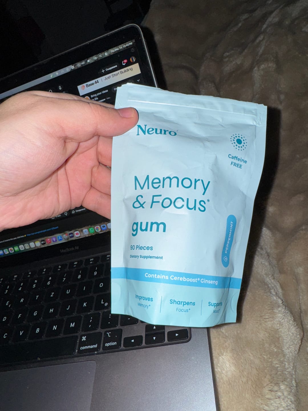 Customer photo review of Memory & Focus Gum