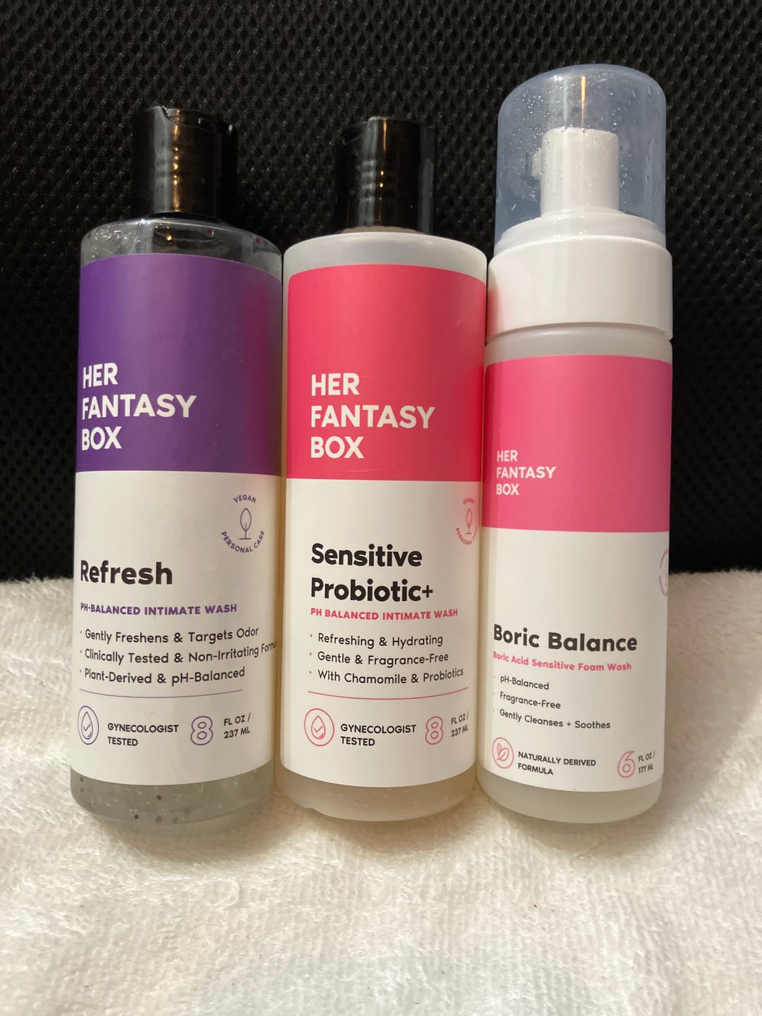 Customer photo review of Boric Balance - Sensitive Boric Acid Foam pH Wash - Natural Ingredients