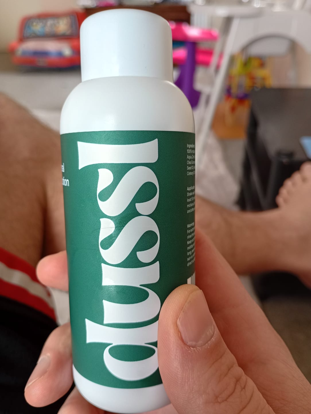 Customer photo review of Natural Mineral Sunscreen Lotion