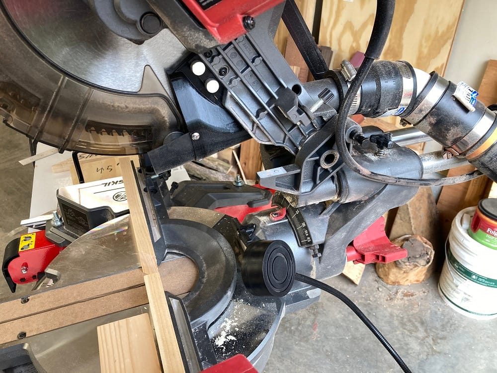 Customer photo review of Dust Collection Chute for Skil Sliding Miter Saw Model MS6305-00