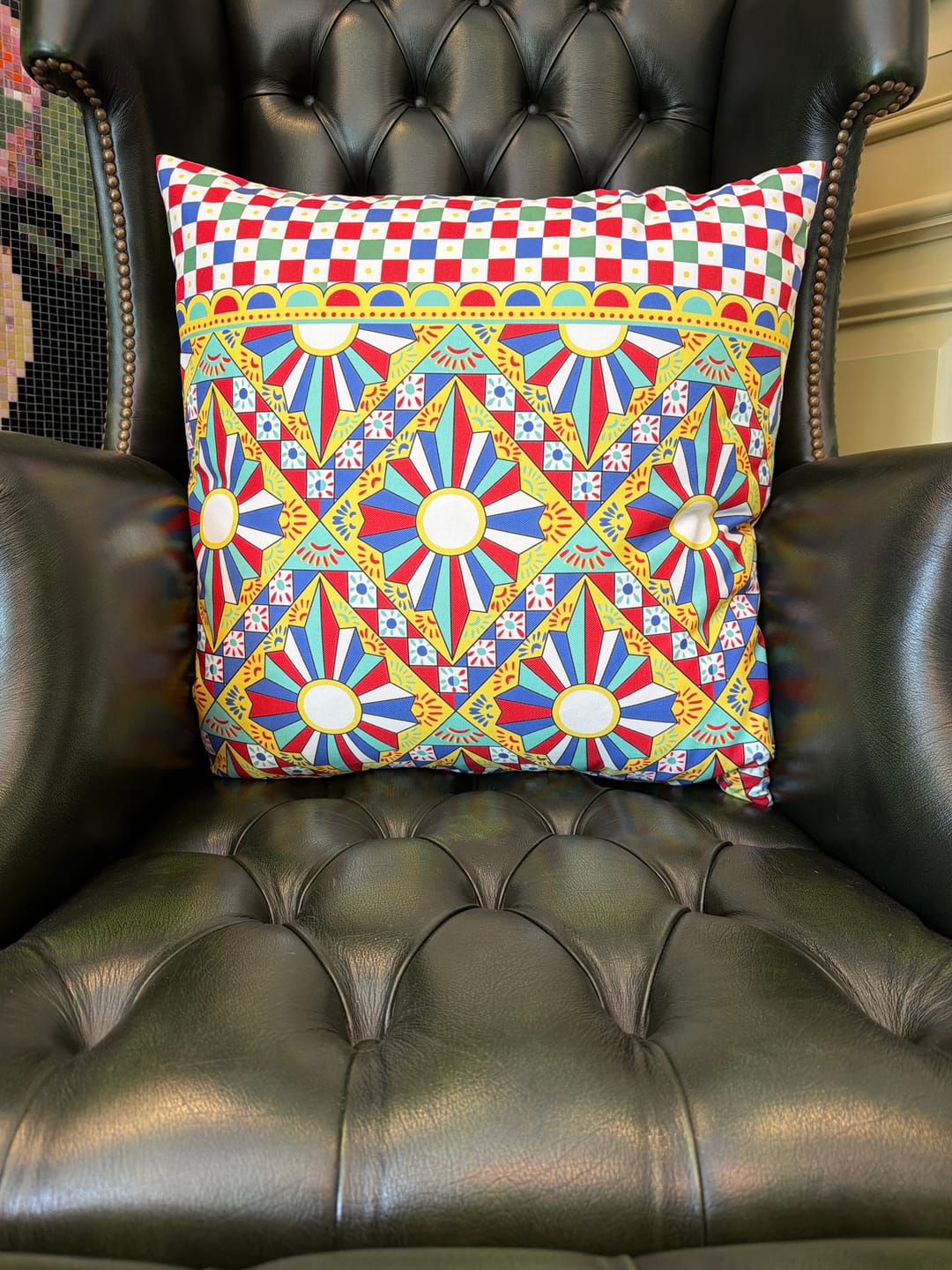 Customer photo review of Lemon Pattern Fabric by the Metre