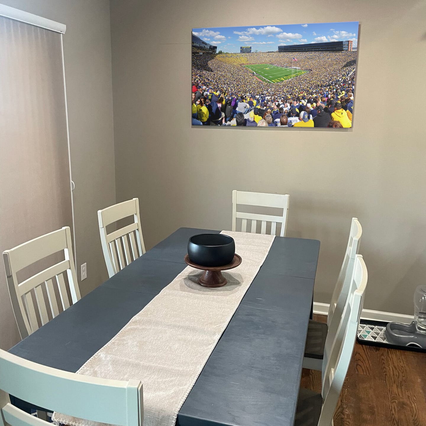 Customer photo review of Michigan Stadium, Stadium Canvas, Sport Art, Gift for him, Man Cave Decor, Art Print, Canvas Print Wall Art