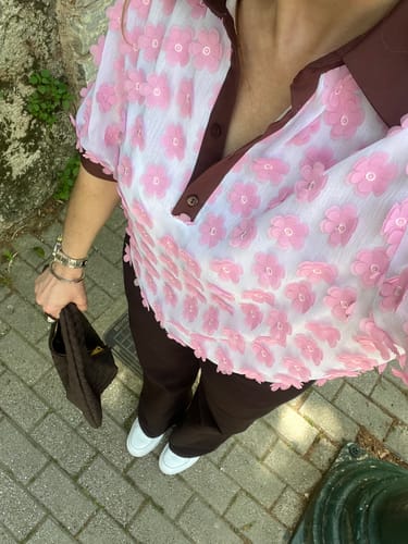 Customer photo review of Laura Large Σουέντ Τσάντα