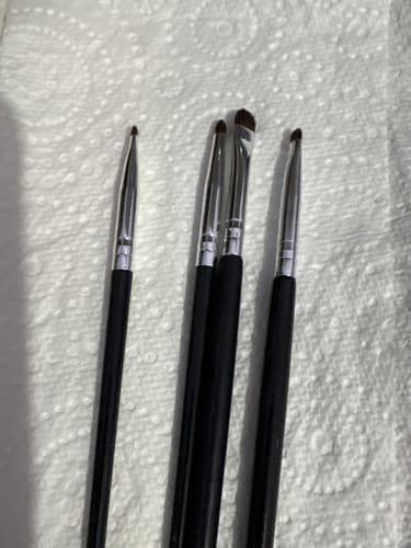 Customer photo review of Horse Hair Eye Detail Brushes 4pcs Australia | Aestha Cosmetics