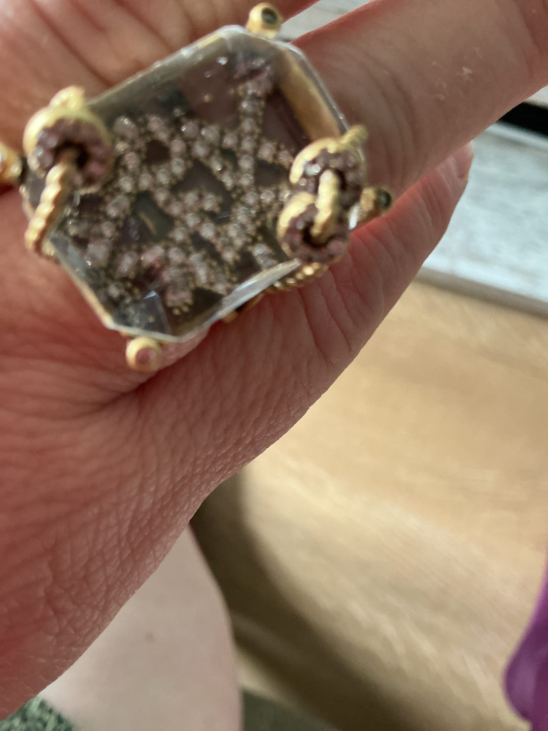 Customer photo review of Crystal Vault Vintage Ring