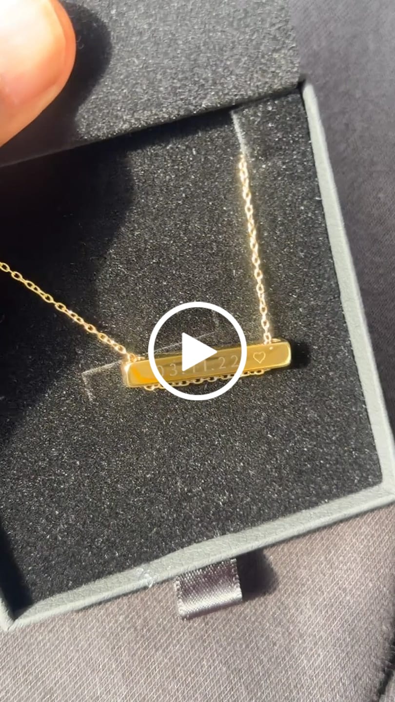 Customer video review of Back Engravement
