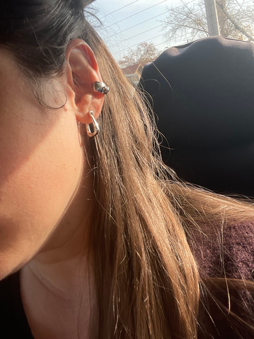 Customer photo review of Ear Cuff Waves - Varias piedras